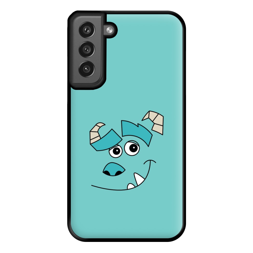 Blue Monster Face Phone Case for Galaxy S21FE