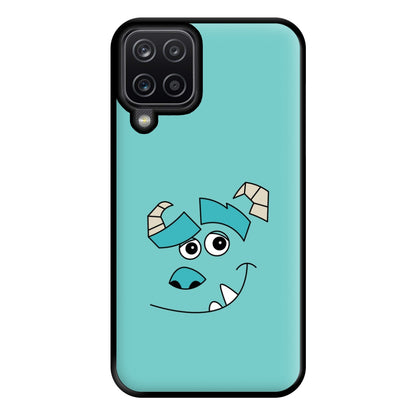 Blue Monster Face Phone Case for Galaxy A12