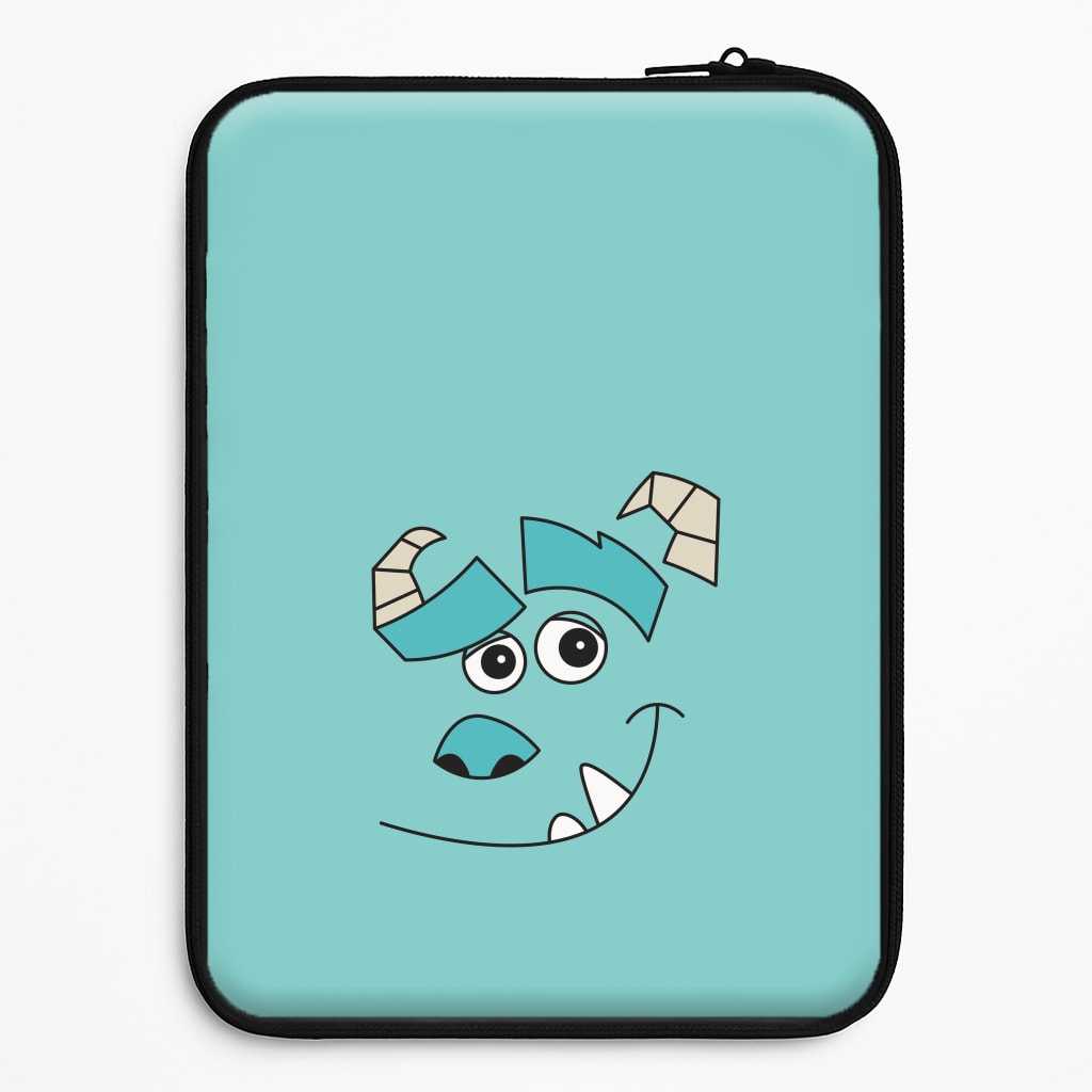 Blue Monster Face Laptop Sleeve