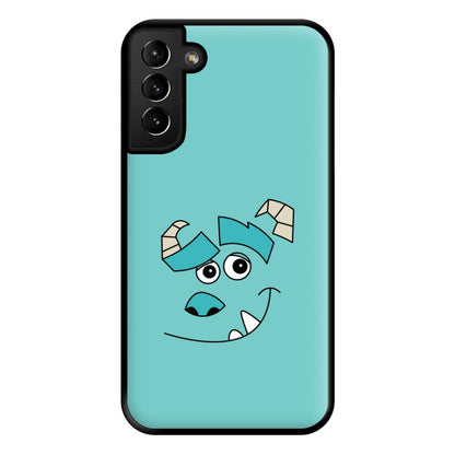Blue Monster Face Phone Case for Galaxy S21 Plus