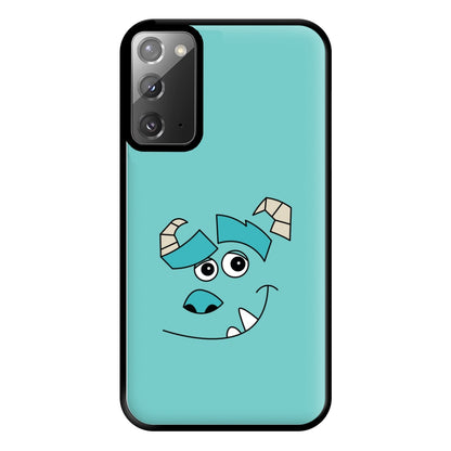 Blue Monster Face Phone Case for Galaxy Note 20 Ultra