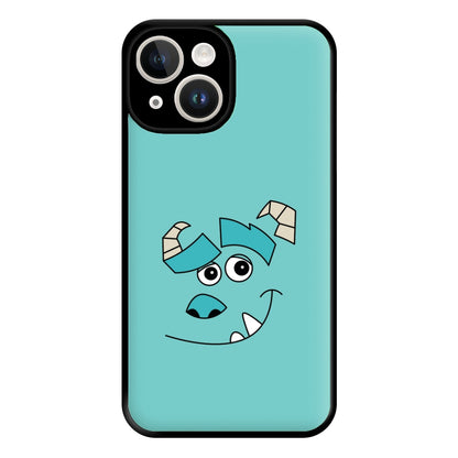 Blue Monster Face Phone Case for iPhone 14