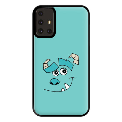 Blue Monster Face Phone Case for Galaxy A71