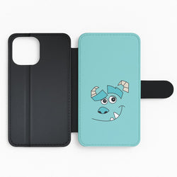 Blue Monster Face Flip Phone Case