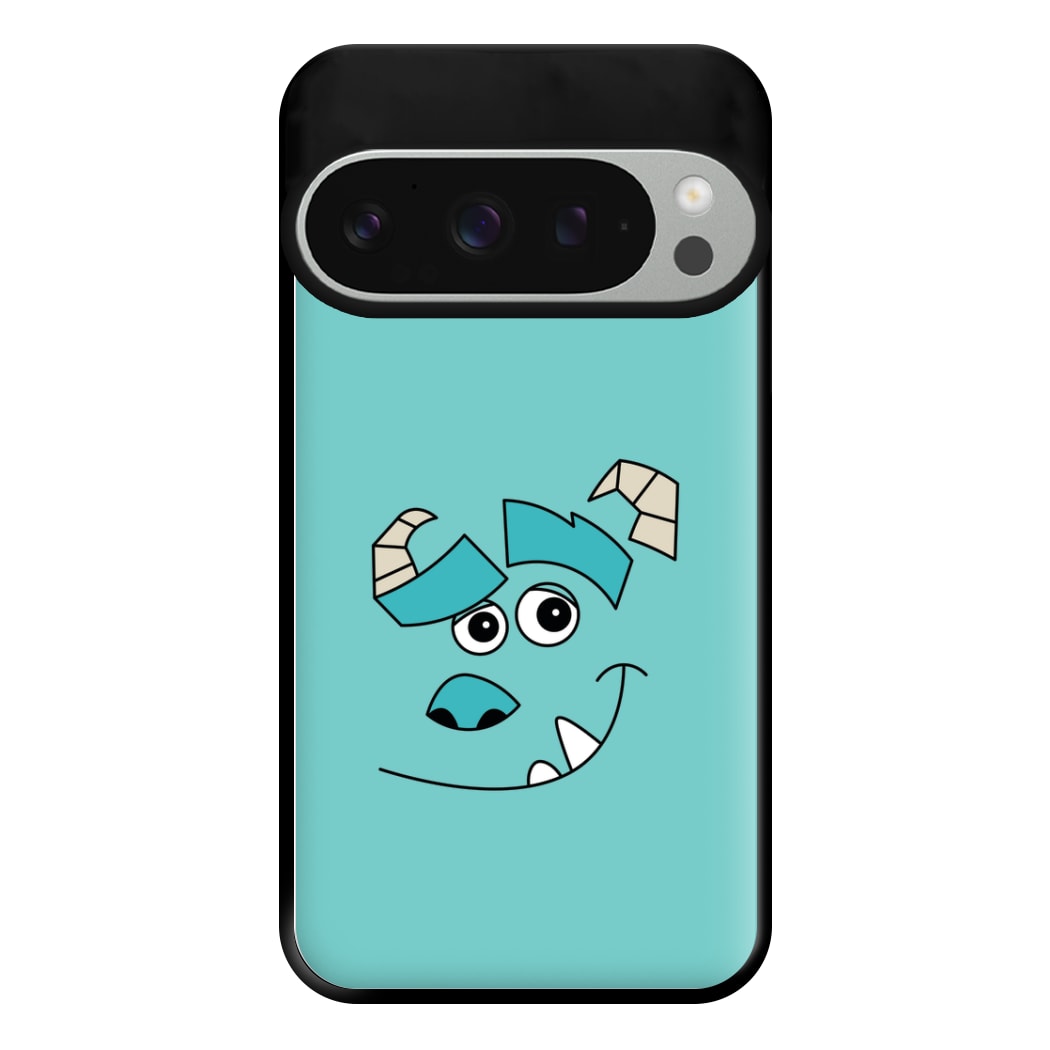 Blue Monster Face Phone Case for Google Pixel 9 Pro XL