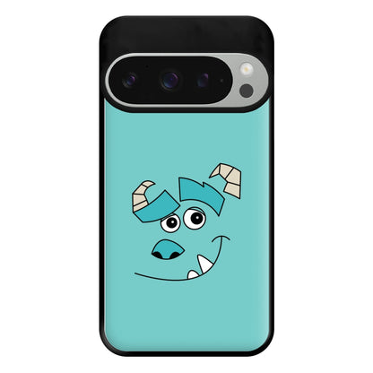 Blue Monster Face Phone Case for Google Pixel 9 Pro XL