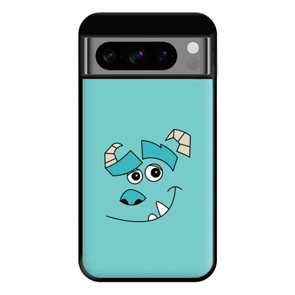 Blue Monster Face Phone Case for Google Pixel 8 Pro