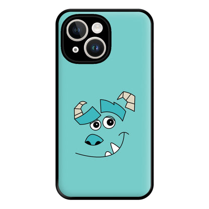 Blue Monster Face Phone Case for iPhone 14 Plus