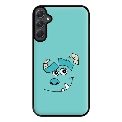 Blue Monster Face Phone Case for Galaxy A14