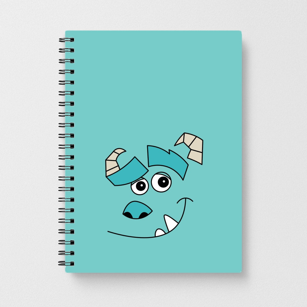 Blue Monster Face Notebook