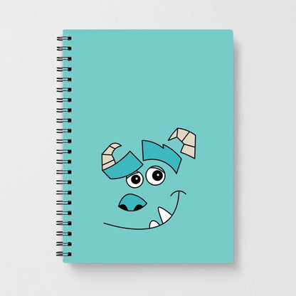 Blue Monster Face Notebook