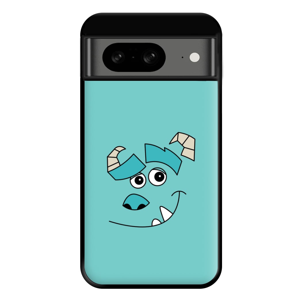 Blue Monster Face Phone Case for Google Pixel 8