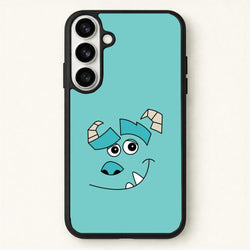 Blue Monster Face Phone Case for Galaxy S26 Plus