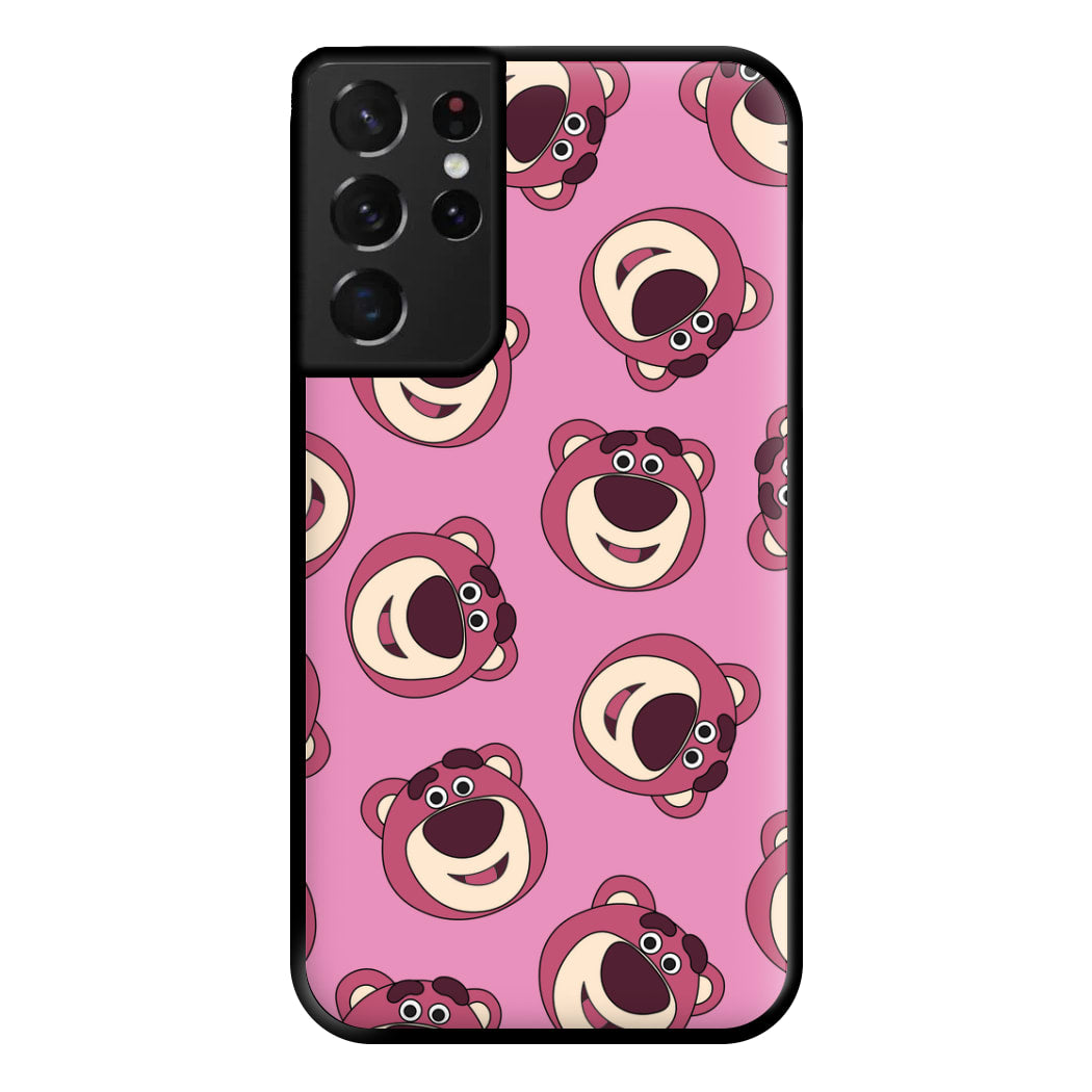 Cherry Bear Pattern Phone Case for Galaxy S21 Ultra