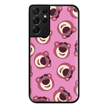 Cherry Bear Pattern Phone Case for Galaxy S21 Ultra