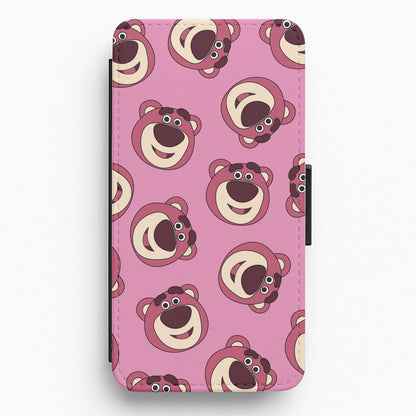 Cherry Bear Pattern Flip / Wallet Phone Case