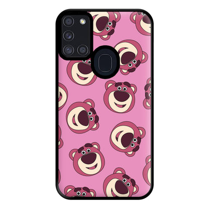 Cherry Bear Pattern Phone Case for Galaxy A21s