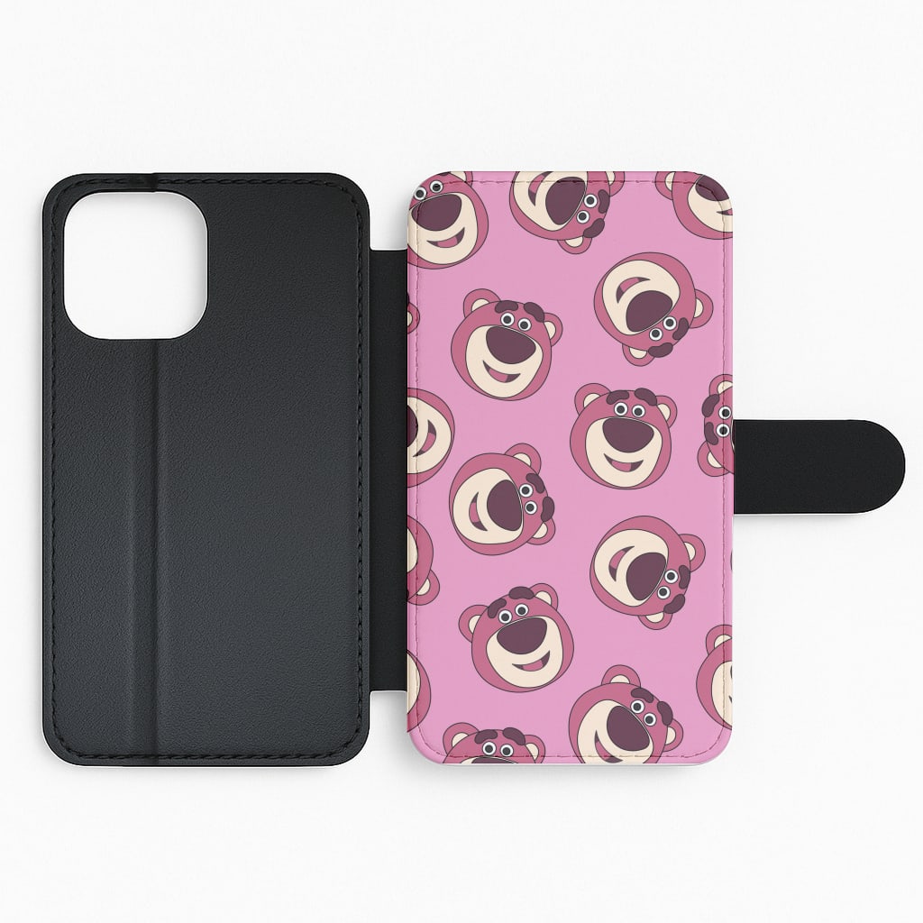 Cherry Bear Pattern Flip Phone Case