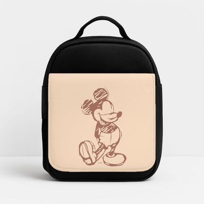 Sketched Mouse Outline Beige  Lunchbox