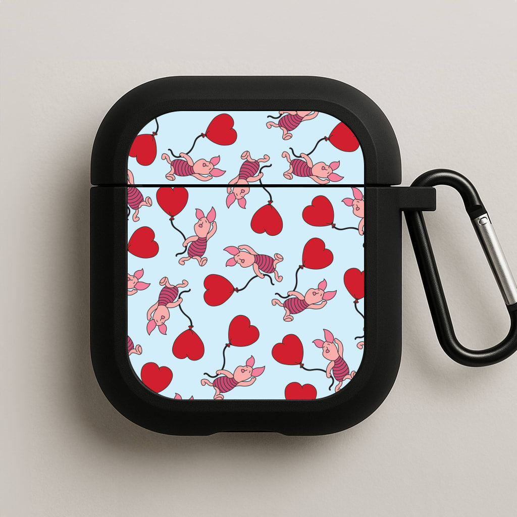 Baby Pig With Balloon Pattern AirPods Case