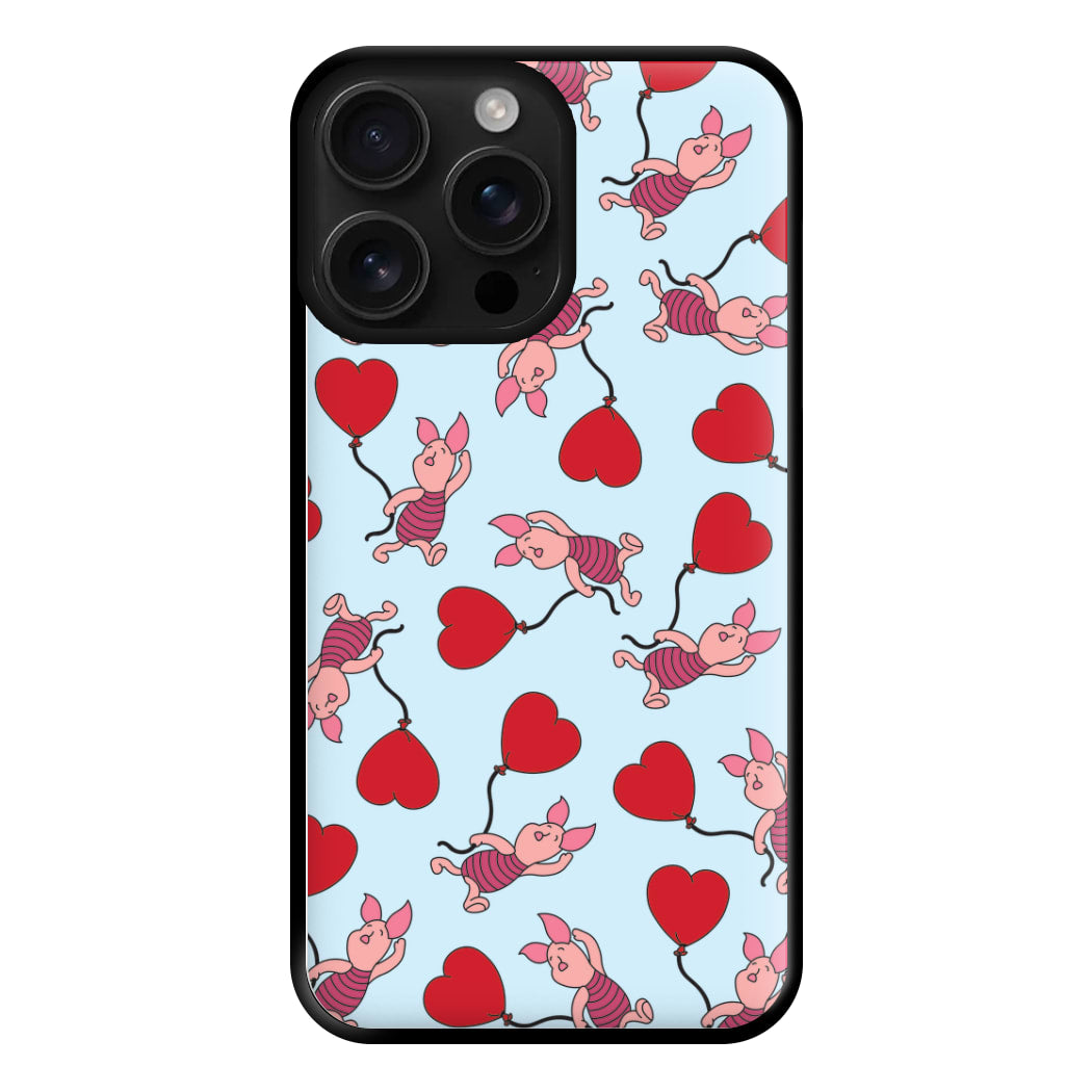Baby Pig With Balloon Pattern Phone Case for iPhone 16 Pro Max