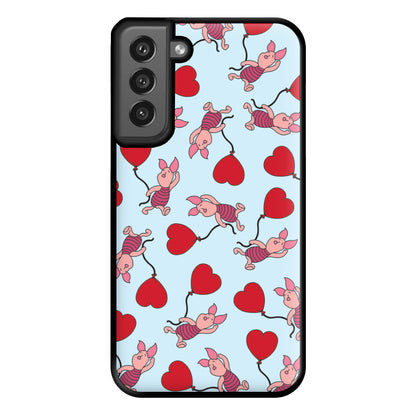 Baby Pig With Balloon Pattern Phone Case for Galaxy S21FE