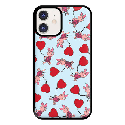 Baby Pig With Balloon Pattern Phone Case for iPhone 12 / 12 Pro