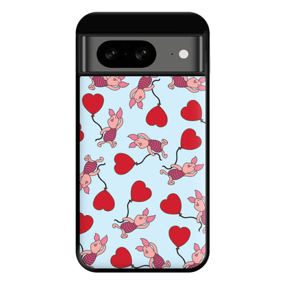 Baby Pig With Balloon Pattern Phone Case for Google Pixel 8