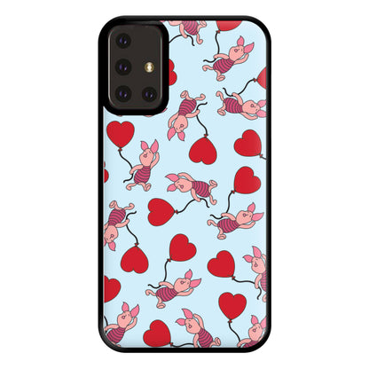 Baby Pig With Balloon Pattern Phone Case for Galaxy A71