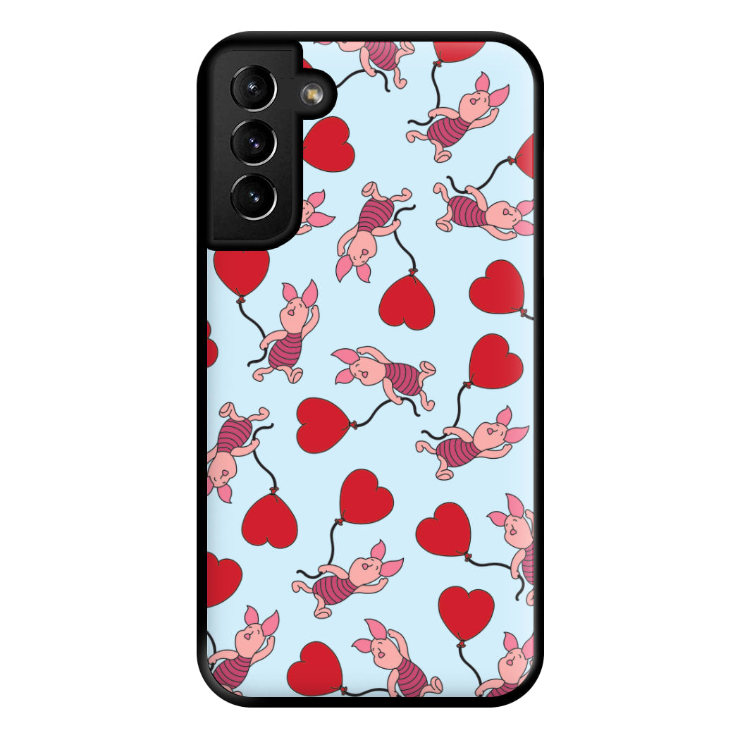 Baby Pig With Balloon Pattern Phone Case for Galaxy S21 Plus