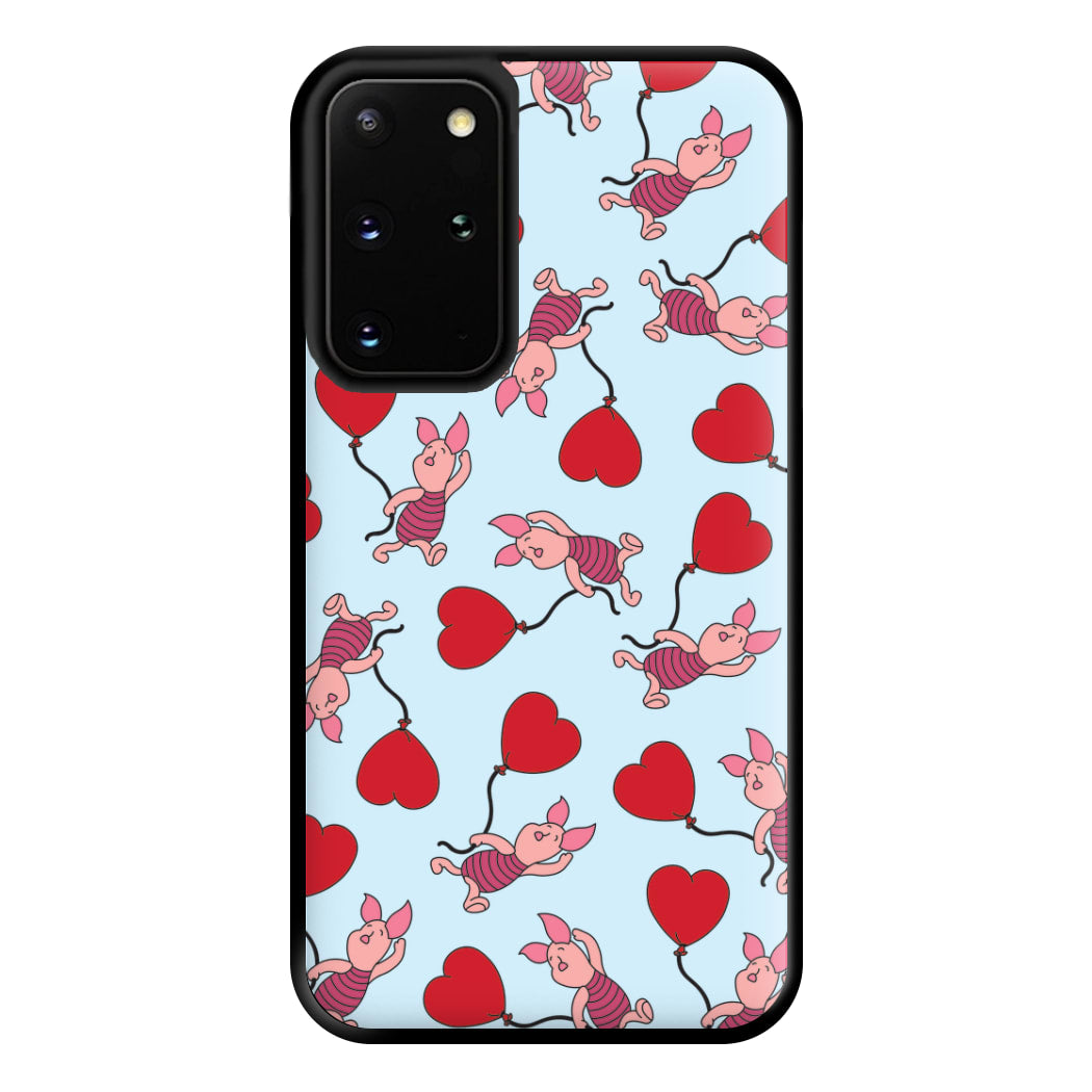 Baby Pig With Balloon Pattern Phone Case for Galaxy S20 Plus