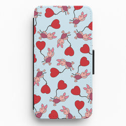 Baby Pig With Balloon Pattern Flip / Wallet Phone Case