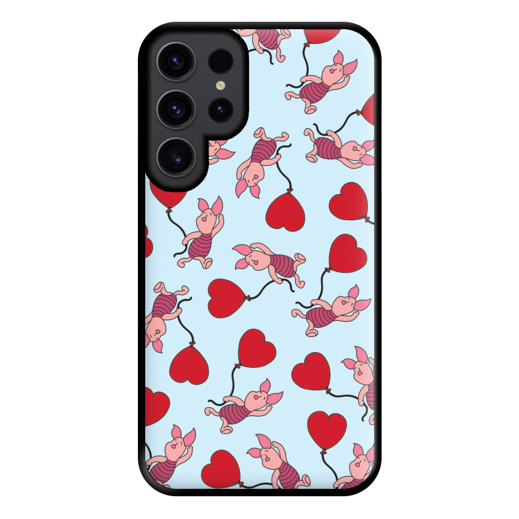 Baby Pig With Balloon Pattern Phone Case for Galaxy S23 Ultra