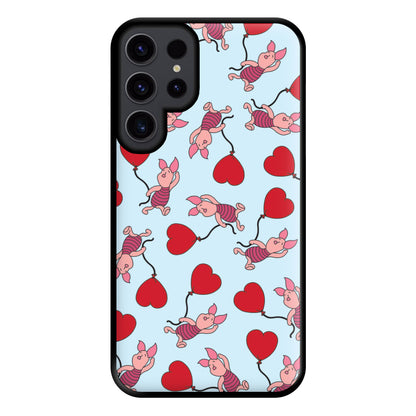 Baby Pig With Balloon Pattern Phone Case for Galaxy S23 Ultra