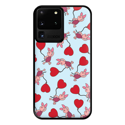Baby Pig With Balloon Pattern Phone Case for Galaxy S20 Ultra