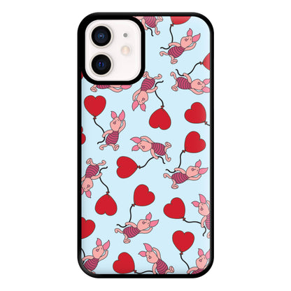 Baby Pig With Balloon Pattern Phone Case for iPhone 12 Mini
