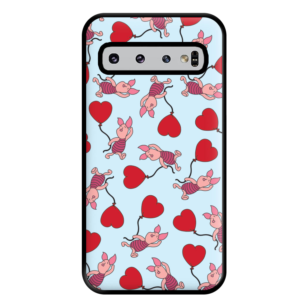 Baby Pig With Balloon Pattern Phone Case for Galaxy S10 Plus