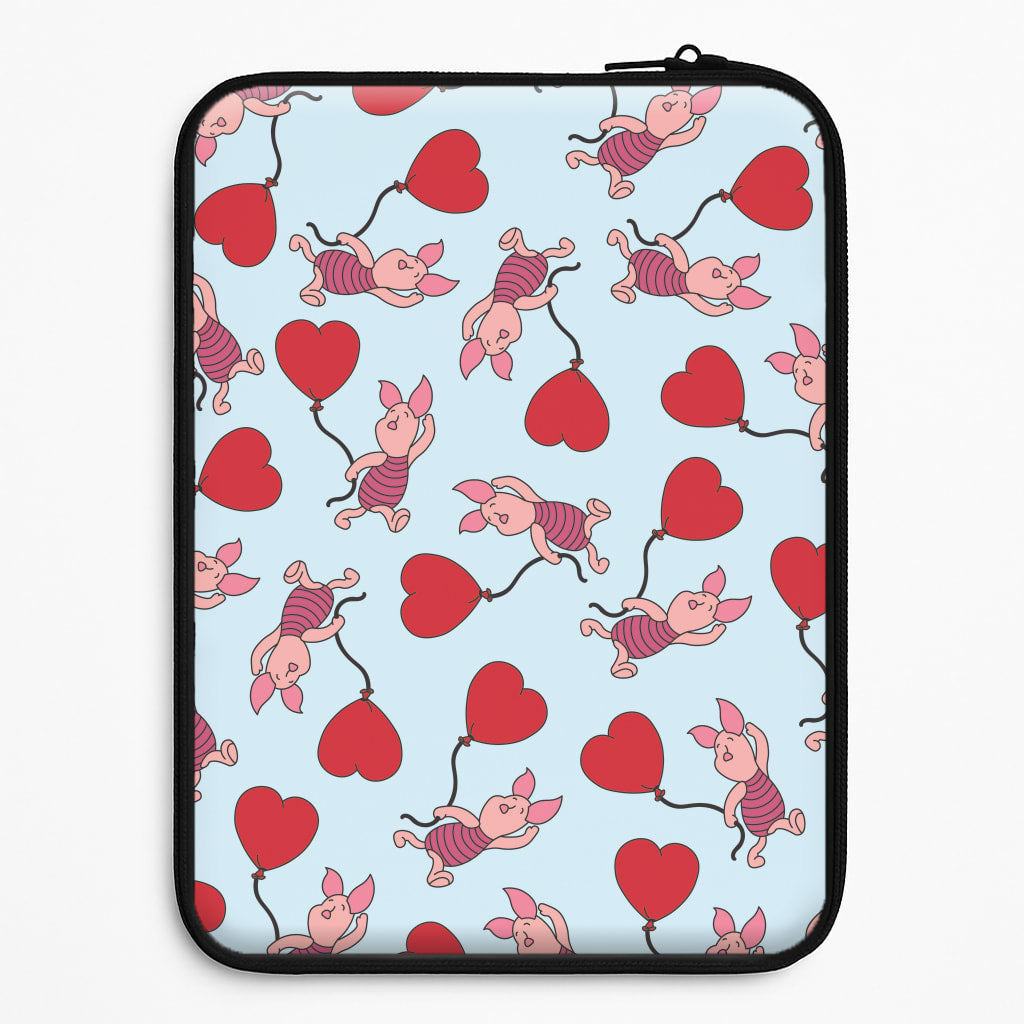 Baby Pig With Balloon Pattern Laptop Sleeve