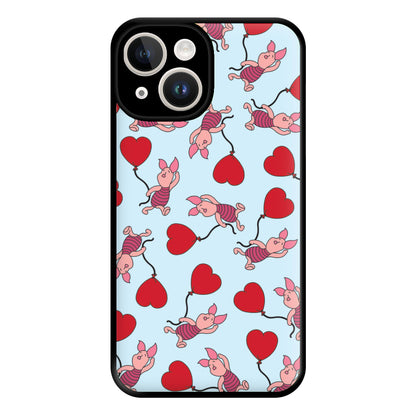 Baby Pig With Balloon Pattern Phone Case for iPhone 14
