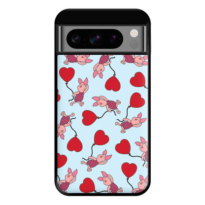 Baby Pig With Balloon Pattern Phone Case for Google Pixel 8 Pro