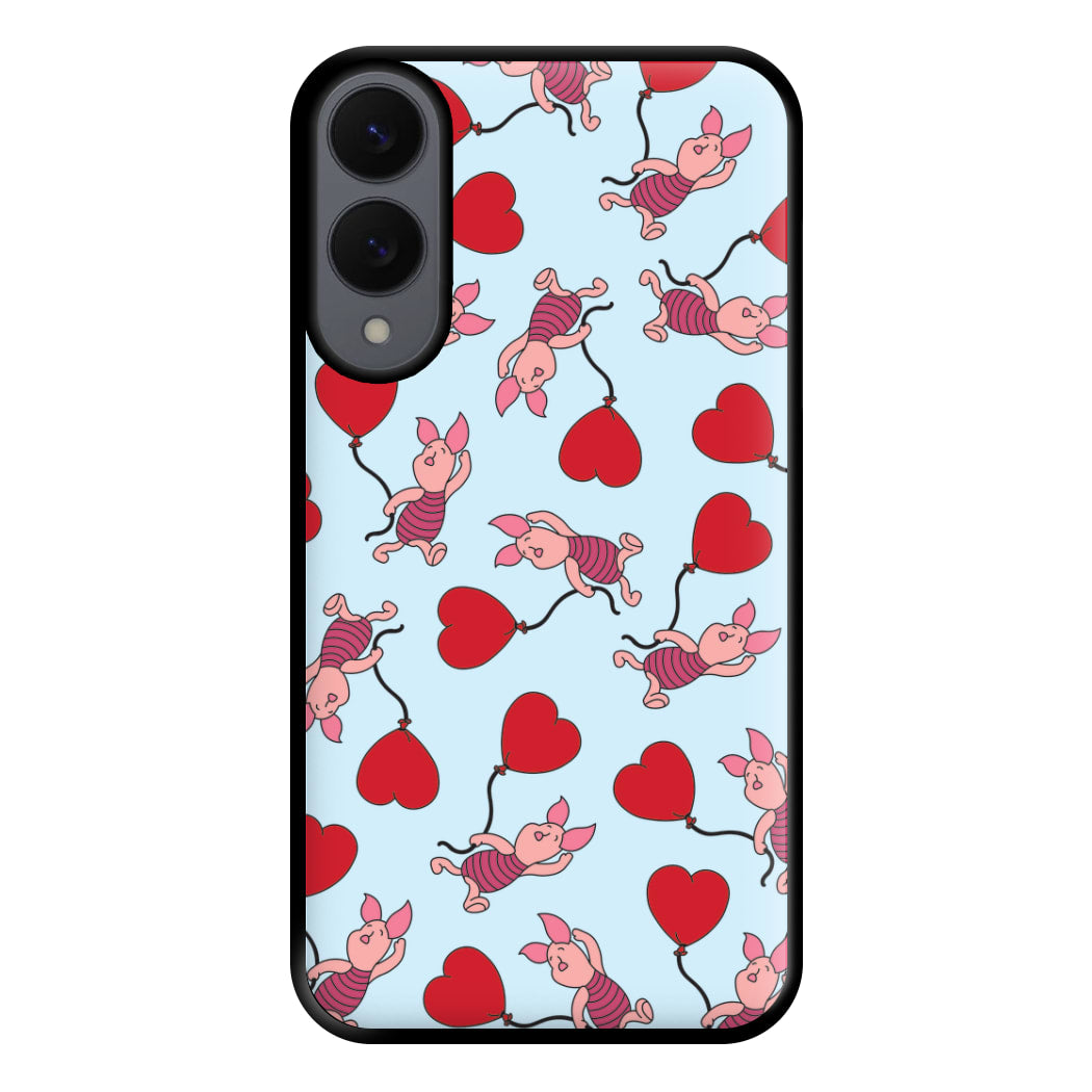 Baby Pig With Balloon Pattern Phone Case for Galaxy S25 Edge