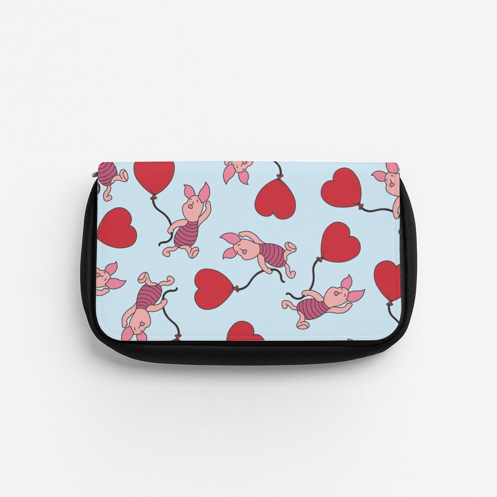 Baby Pig With Balloon Pattern Pencil Case