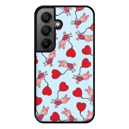 Baby Pig With Balloon Pattern Phone Case for Galaxy A56