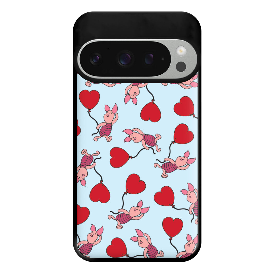 Baby Pig With Balloon Pattern Phone Case for Google Pixel 9 Pro XL