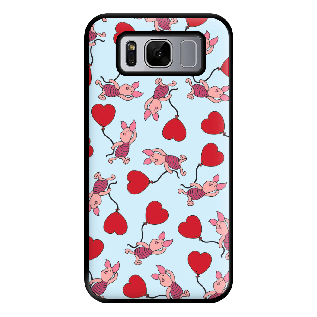 Baby Pig With Balloon Pattern Phone Case for Galaxy S8 Plus