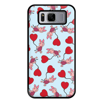 Baby Pig With Balloon Pattern Phone Case for Galaxy S8 Plus