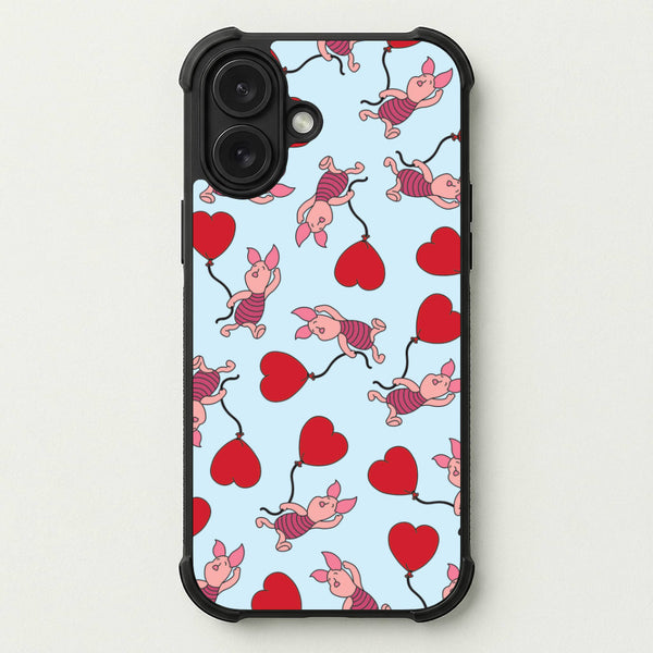 Baby Pig With Balloon Pattern Phone Case — Bumper case
