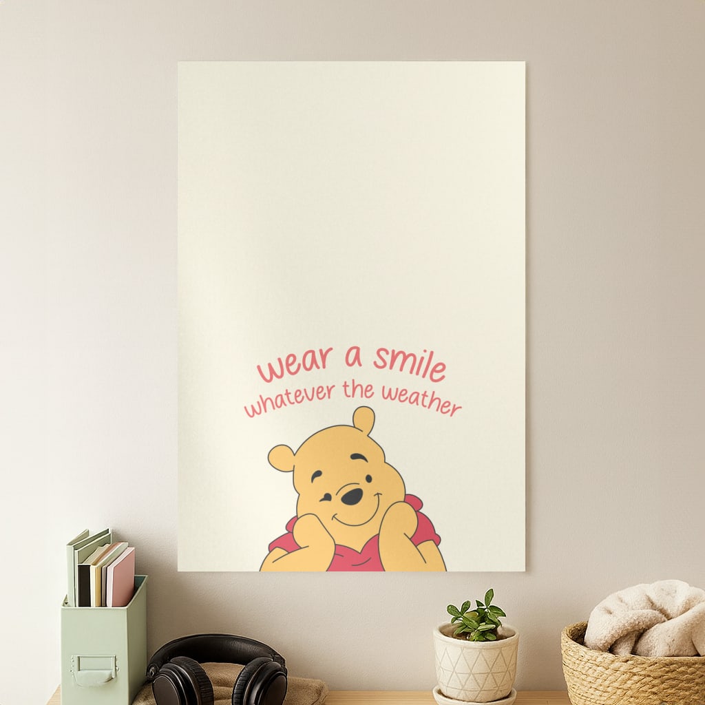 Wear A Smile Whatever The Weather  Poster