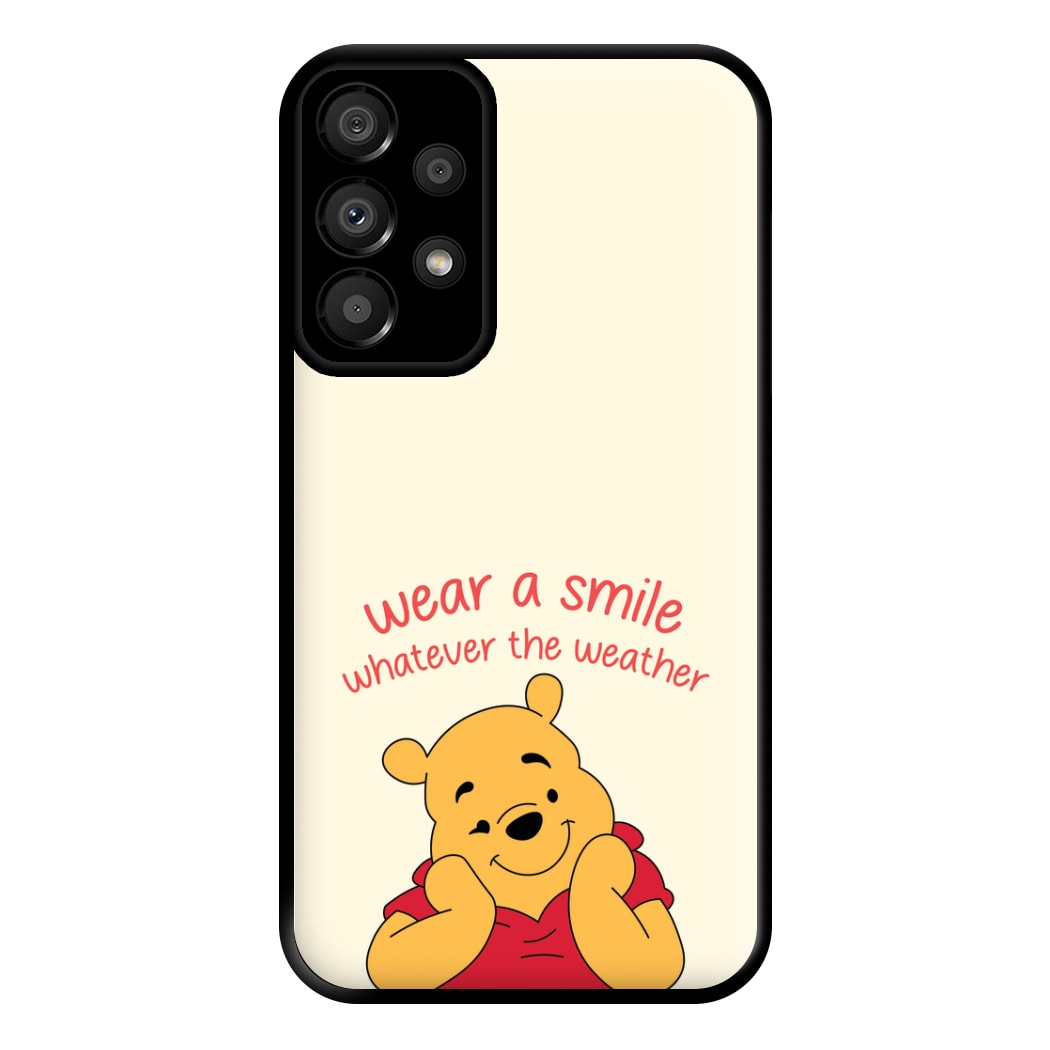 Wear A Smile Whatever The Weather  Phone Case for Galaxy A33