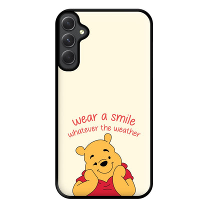 Wear A Smile Whatever The Weather  Phone Case for Galaxy A34